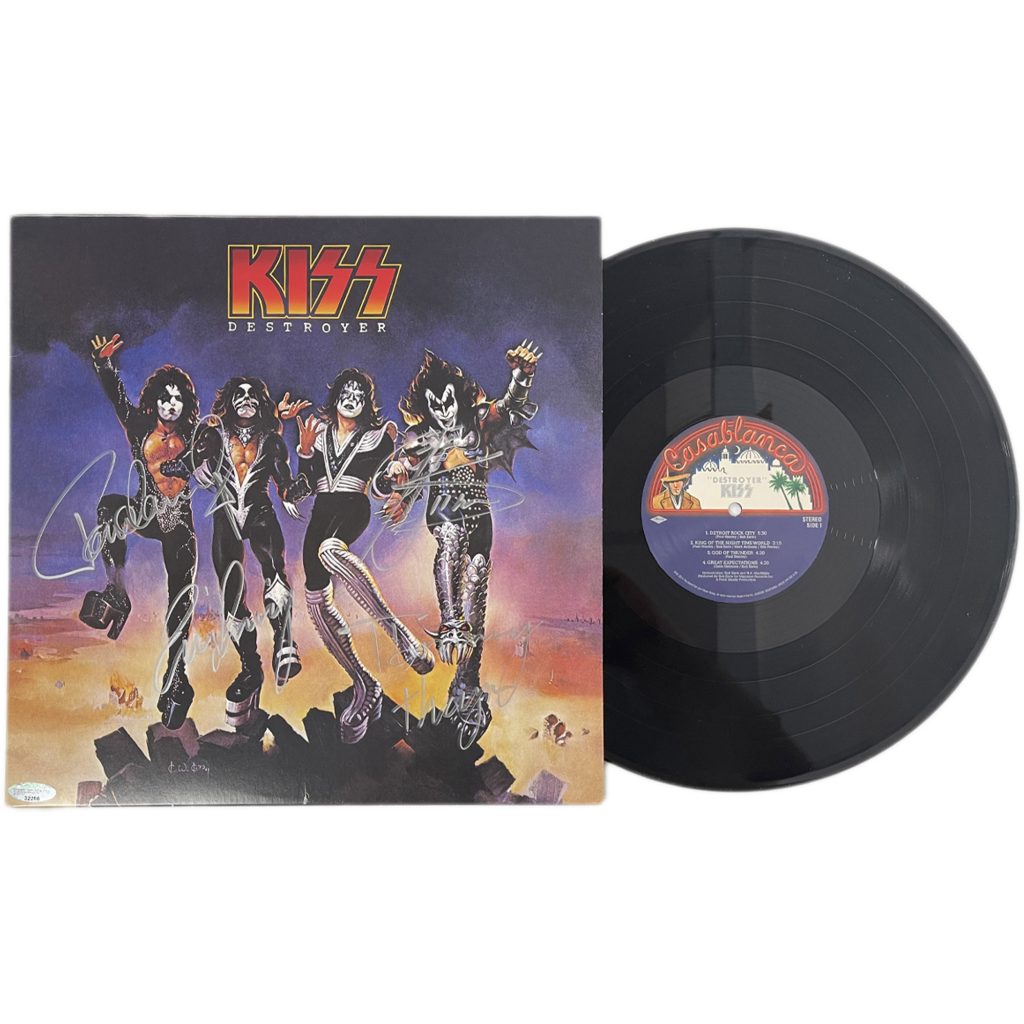 Music – KISS – Destroyer Signed & Framed Album Cover #32286 - S1 | Kiss-Destroyer-32286-2.jpg