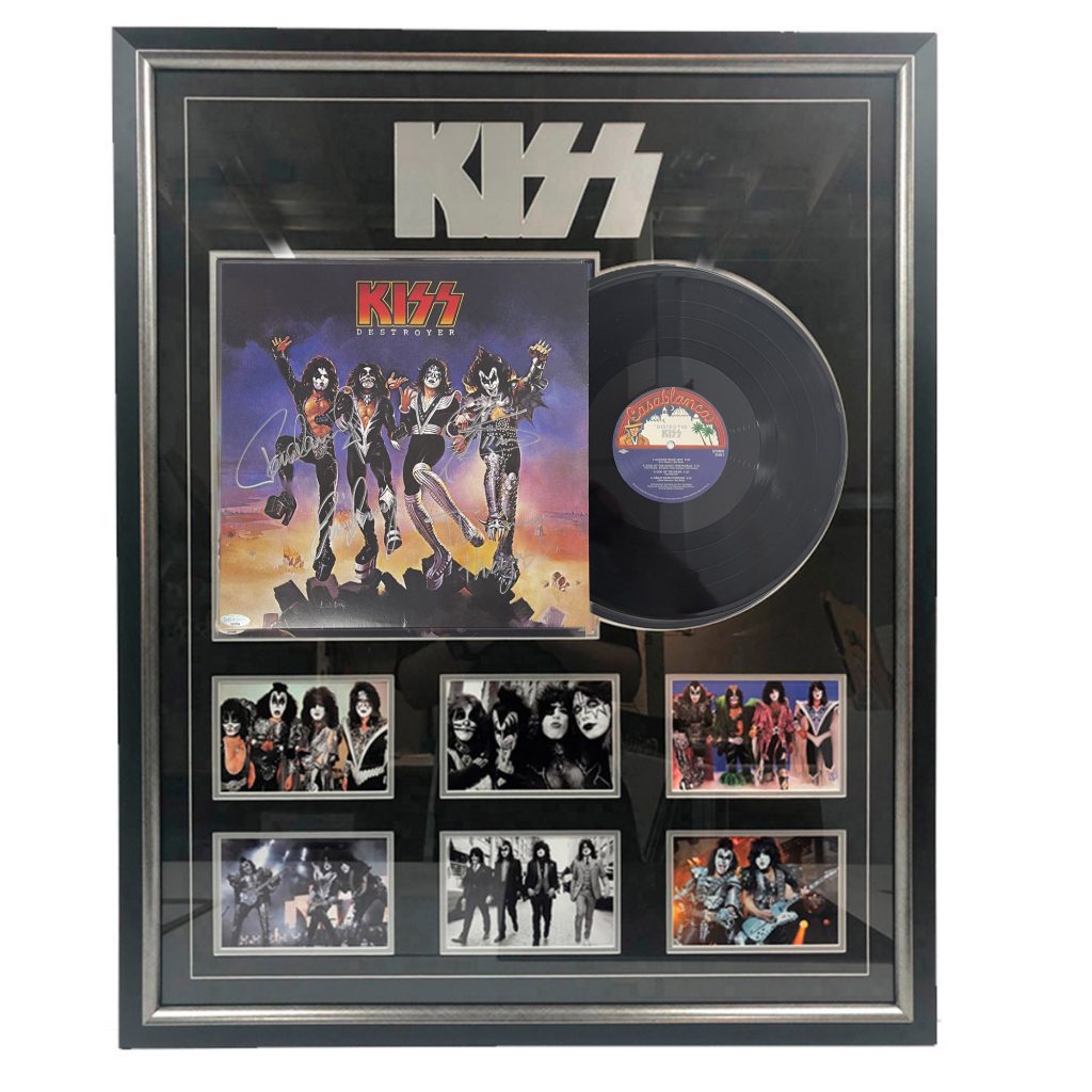 Music – KISS – Destroyer Signed & Framed Album Cover #32286 - S1 | Kiss-Destroyer-32286-1.jpg