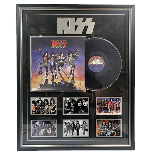 Music – KISS – Destroyer Signed & Framed Album Cover #32286 - S1