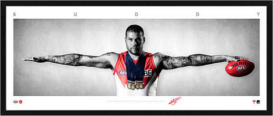 AFL – Sydney Swans – Lance Franklin Framed Mini Wings Lithograph - S1