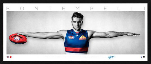 AFL – Western Bulldogs – Marcus Bontempelli Framed Mini Wings Lithograph - S1 | MarcusBontempelli.jpg