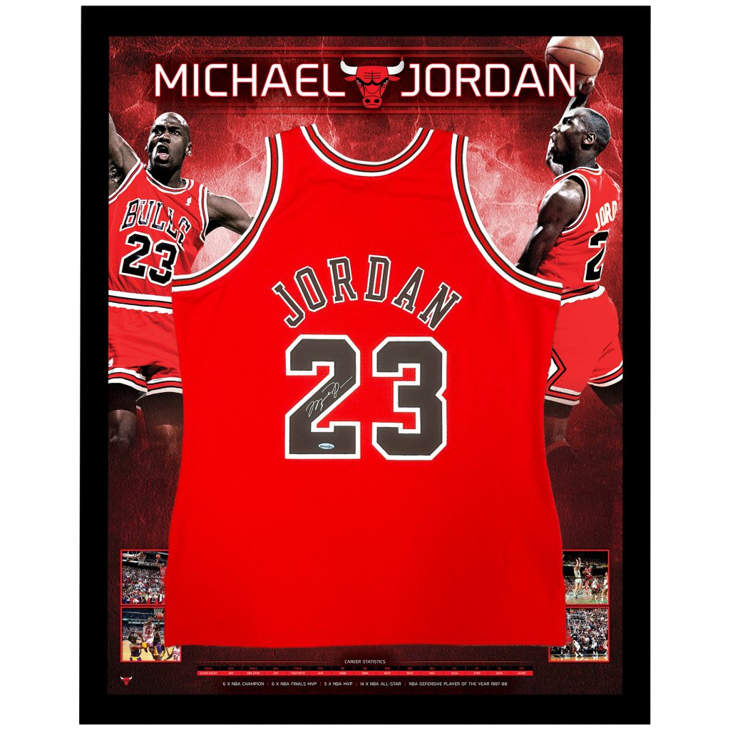 NBA - Chicago Bulls – Michaell Jordan - Signed and Framed Mitchell and Ness Jersey (UDA COA) - S1 | Jordan-UDA-Jersey.jpg