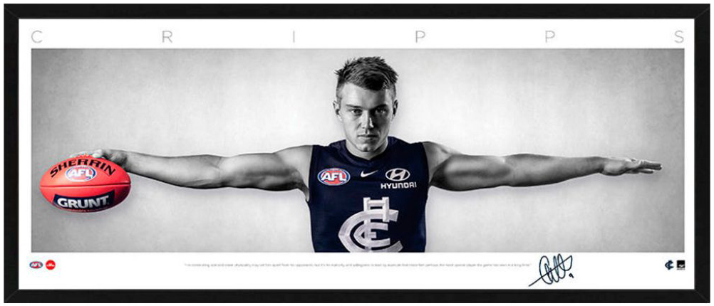 AFL – Carlton Blues – Patrick Cripps - Framed Mini Wings Lithograph - S1 | Patrick_Cripps-Mini_Wings.jpg