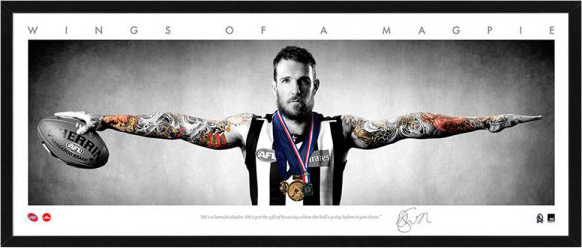 AFL - Collingwood Magpies – Dane Swan Framed Mini Wings Lithograph - S1 | Dane_Swan_-_Mini_Wings.jpg