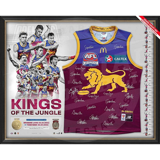 AFL 2024 Brisbane Lions Premiership Memorabilia